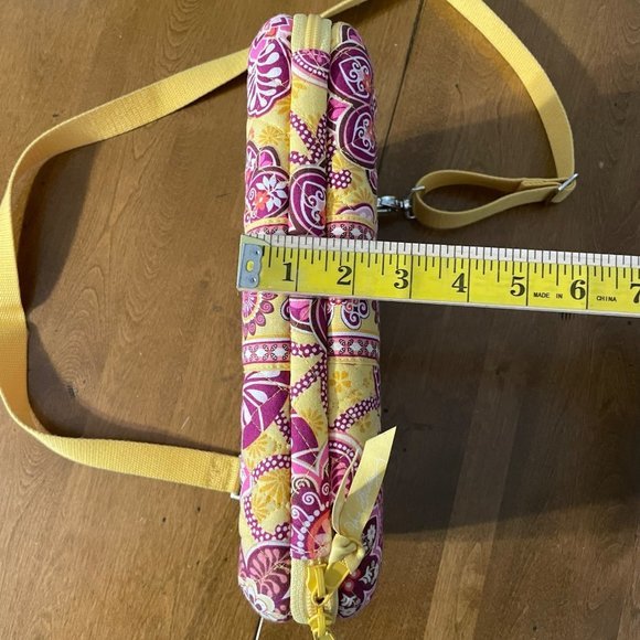 Vera Bradley Bali‎ Gold Table Hard Case Holder With Shoulder Strap Zip Up - Picture 10 of 12